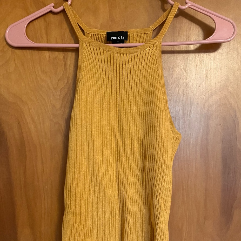 Mustard tank top